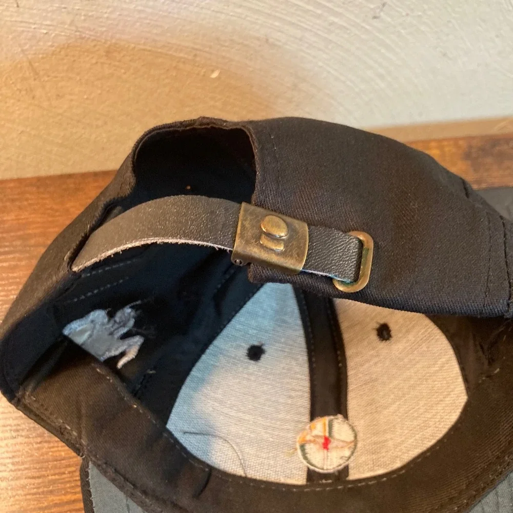 Pumpkin Ridge Golf Club Ghost Vintage Imperial Leather Strapback Hat USA